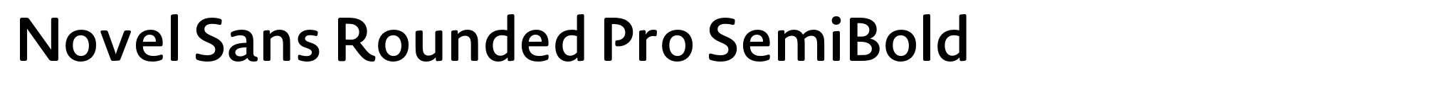 Novel Sans Rounded Pro SemiBold image